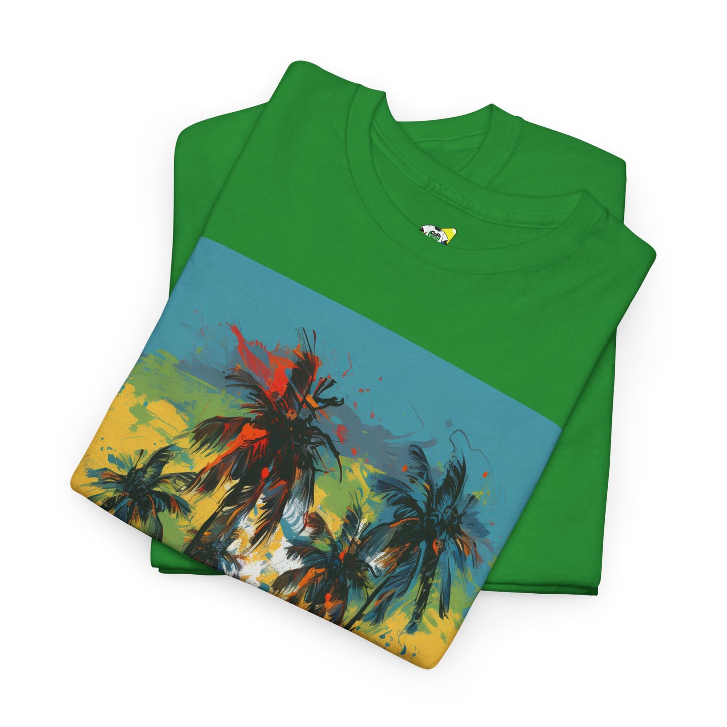 Men's Tee - Caribbean Vibes Sunset #2 Heavy Cotton T-Shirt