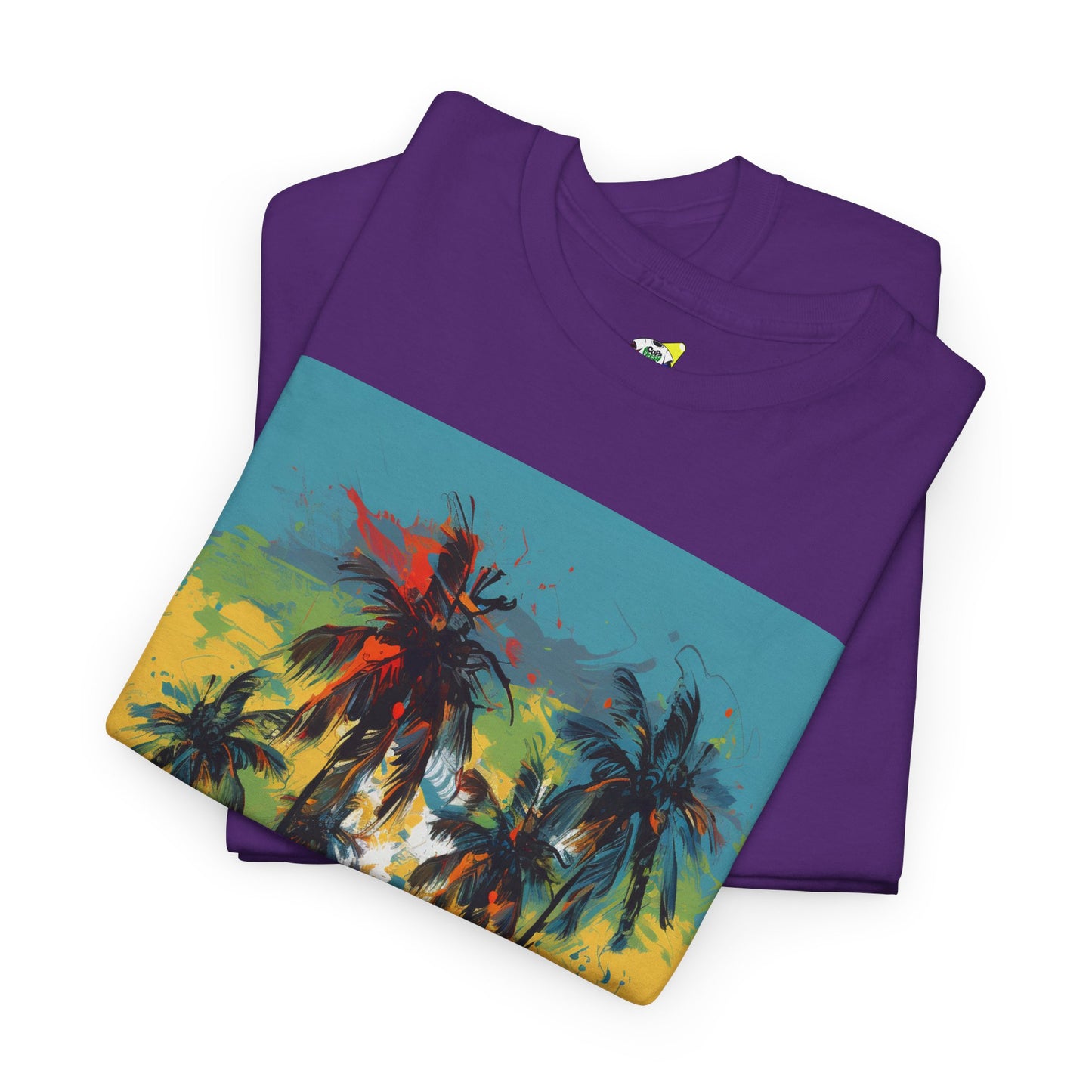 Men's Tee - Caribbean Vibes Sunset #2 Heavy Cotton T-Shirt