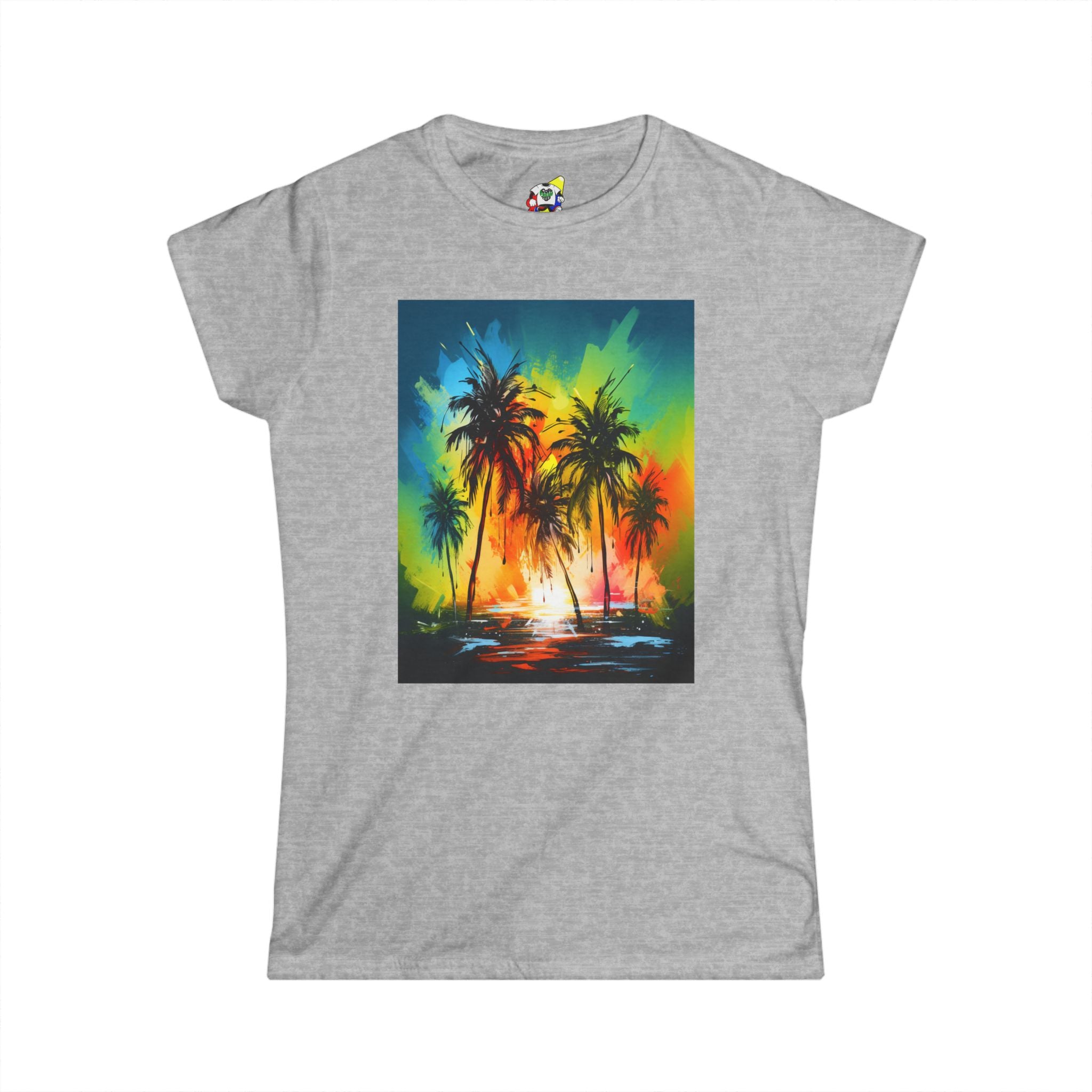 Women's Tee - Caribbean Vibes Sunset #1 Cotton T-Shirt