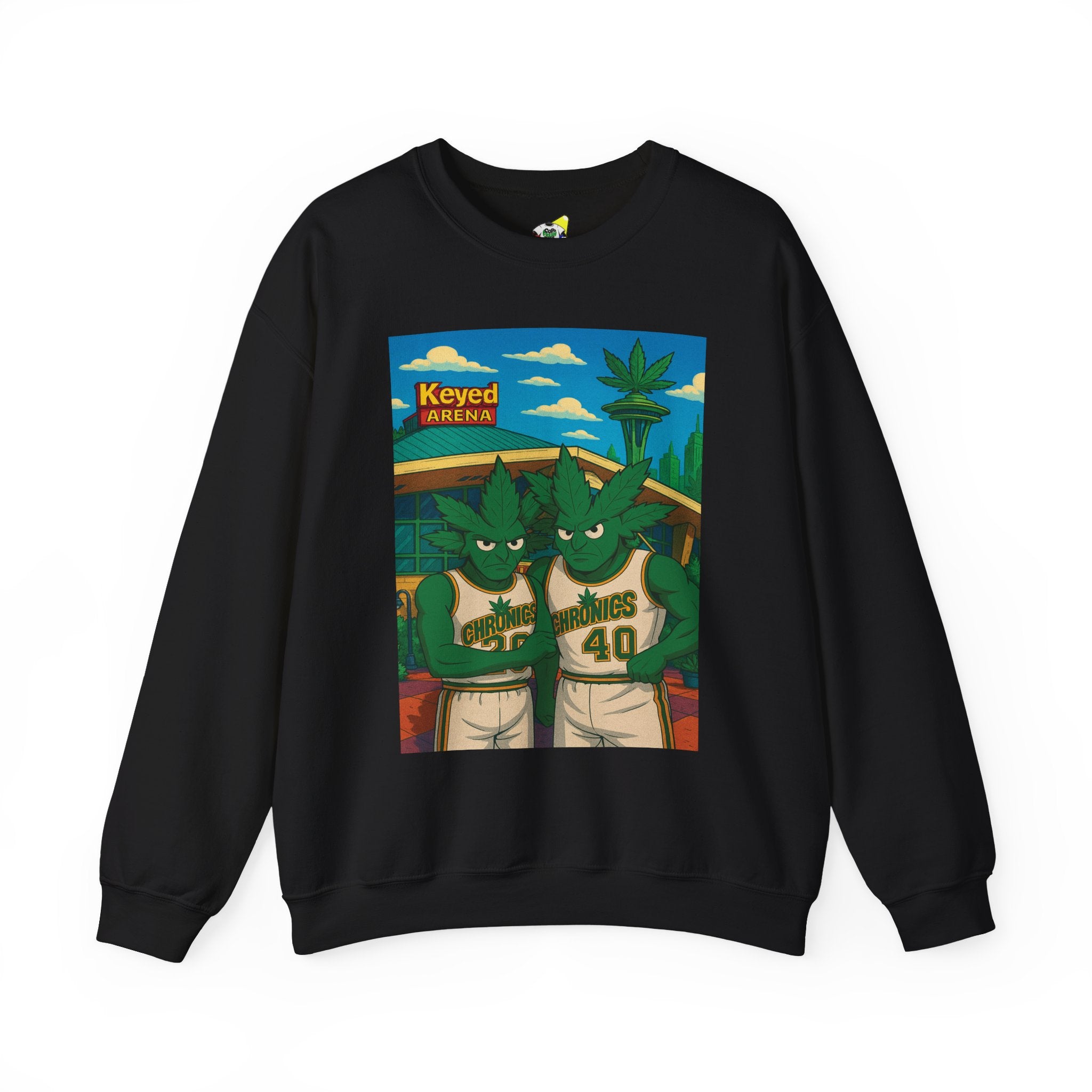 Men's Crewneck Sweatshirt - Da Chronics Keyed Arena 420