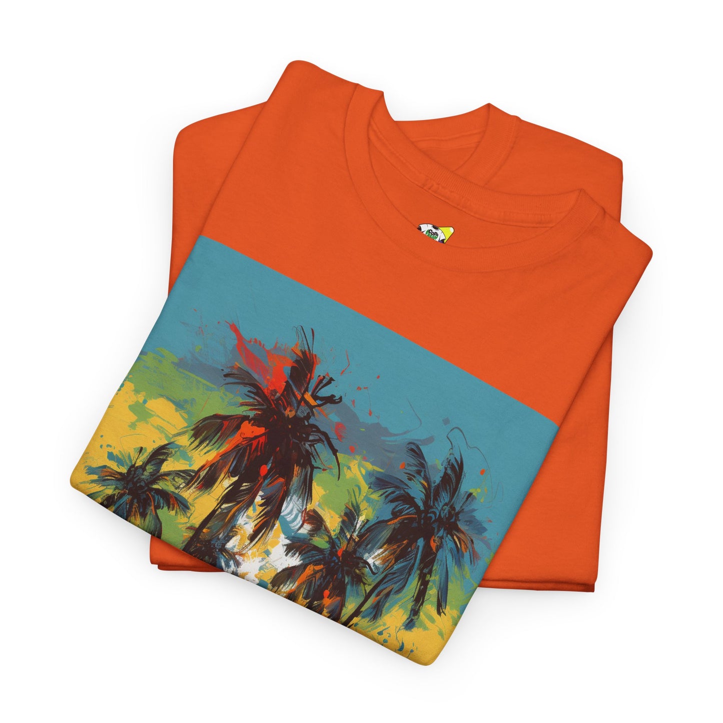 Men's Tee - Caribbean Vibes Sunset #2 Heavy Cotton T-Shirt
