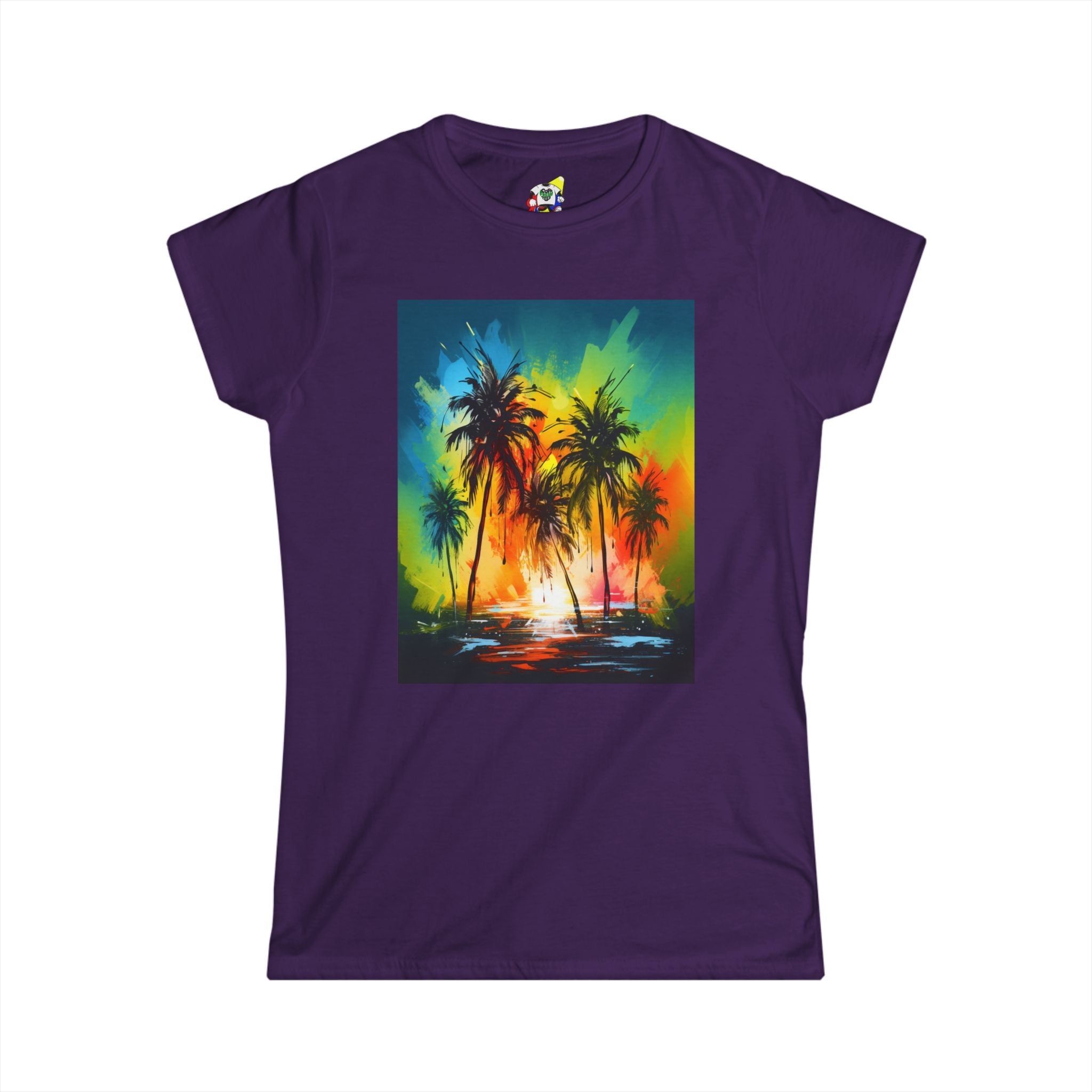 Women's Tee - Caribbean Vibes Sunset #1 Cotton T-Shirt