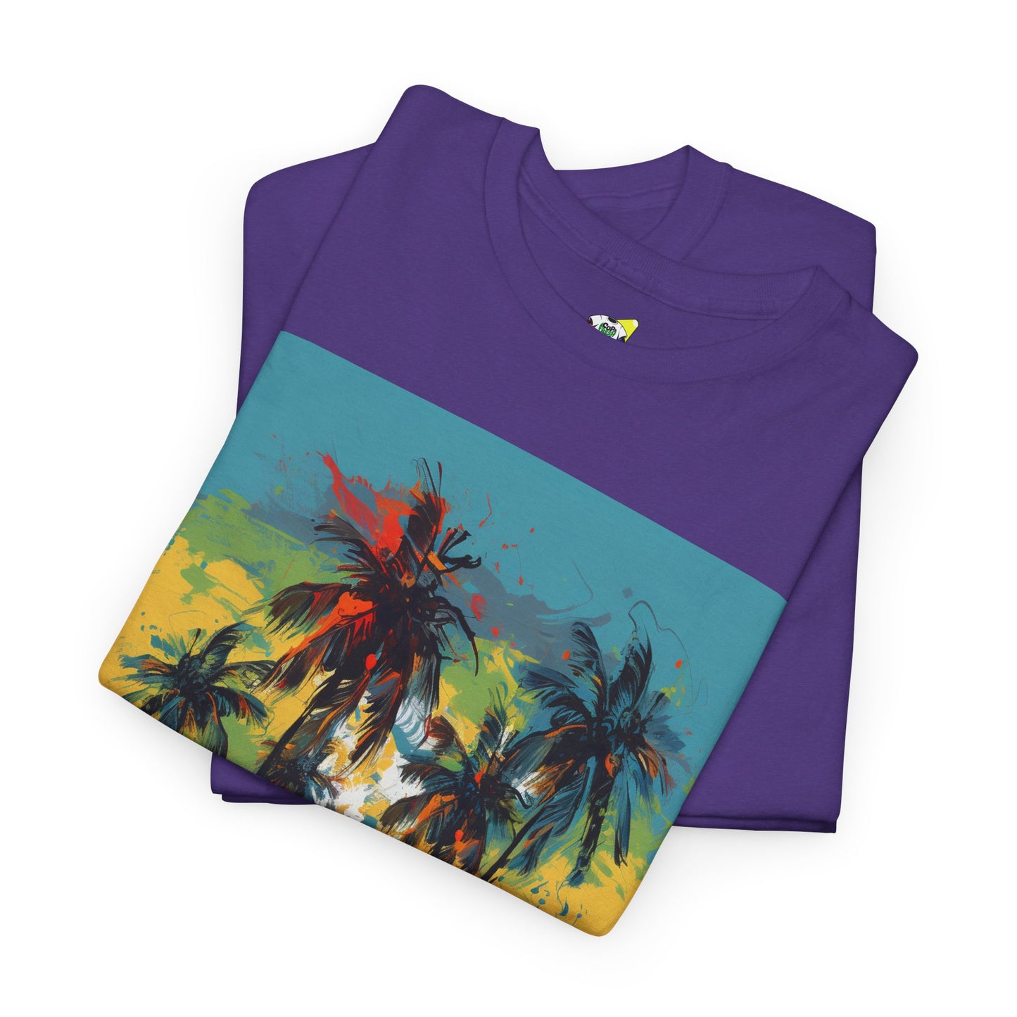 Men's Tee - Caribbean Vibes Sunset #2 Heavy Cotton T-Shirt