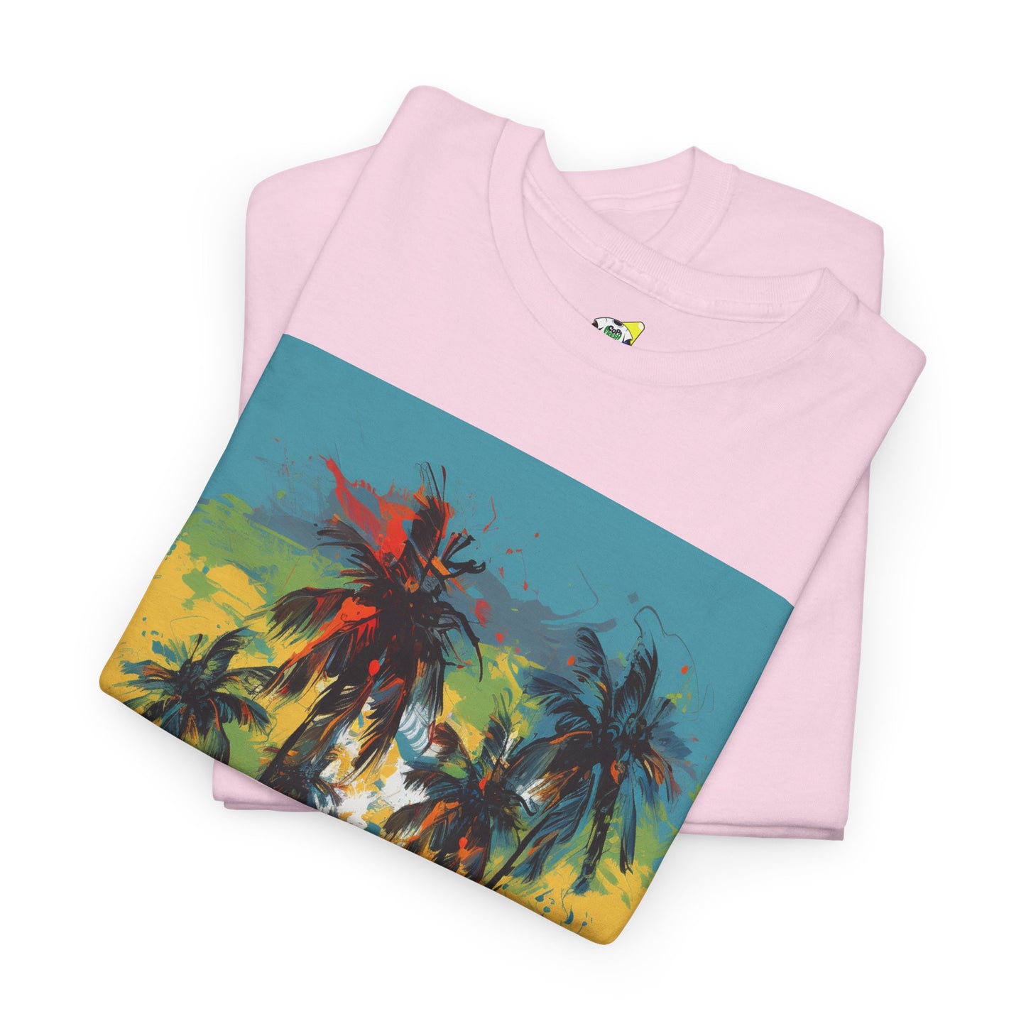 Men's Tee - Caribbean Vibes Sunset #2 Heavy Cotton T-Shirt