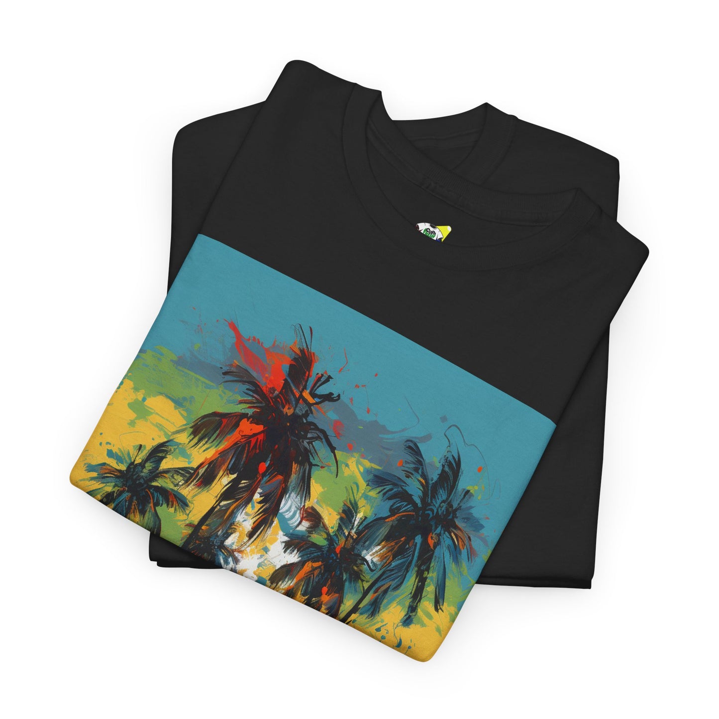 Men's Tee - Caribbean Vibes Sunset #2 Heavy Cotton T-Shirt