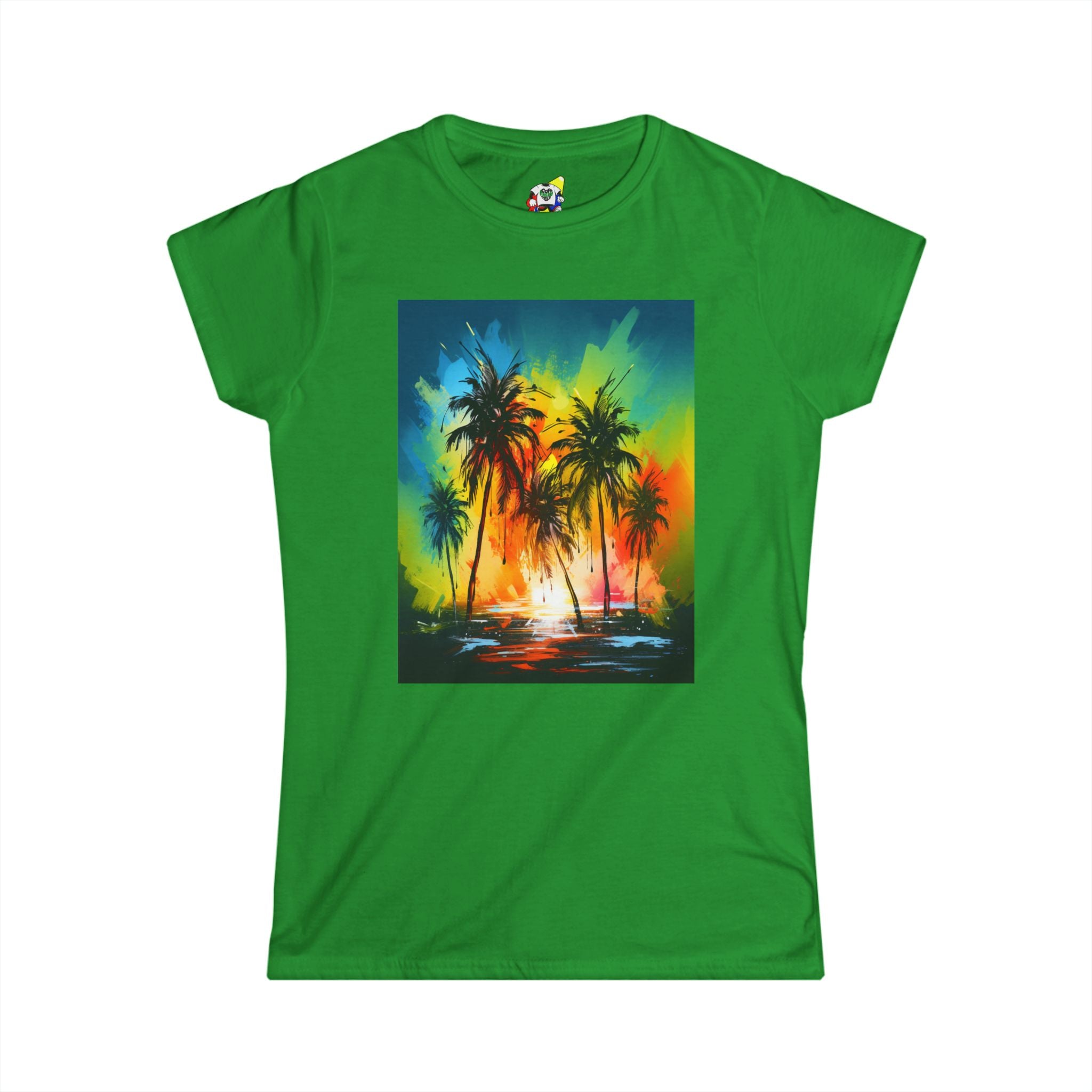 Women's Tee - Caribbean Vibes Sunset #1 Cotton T-Shirt