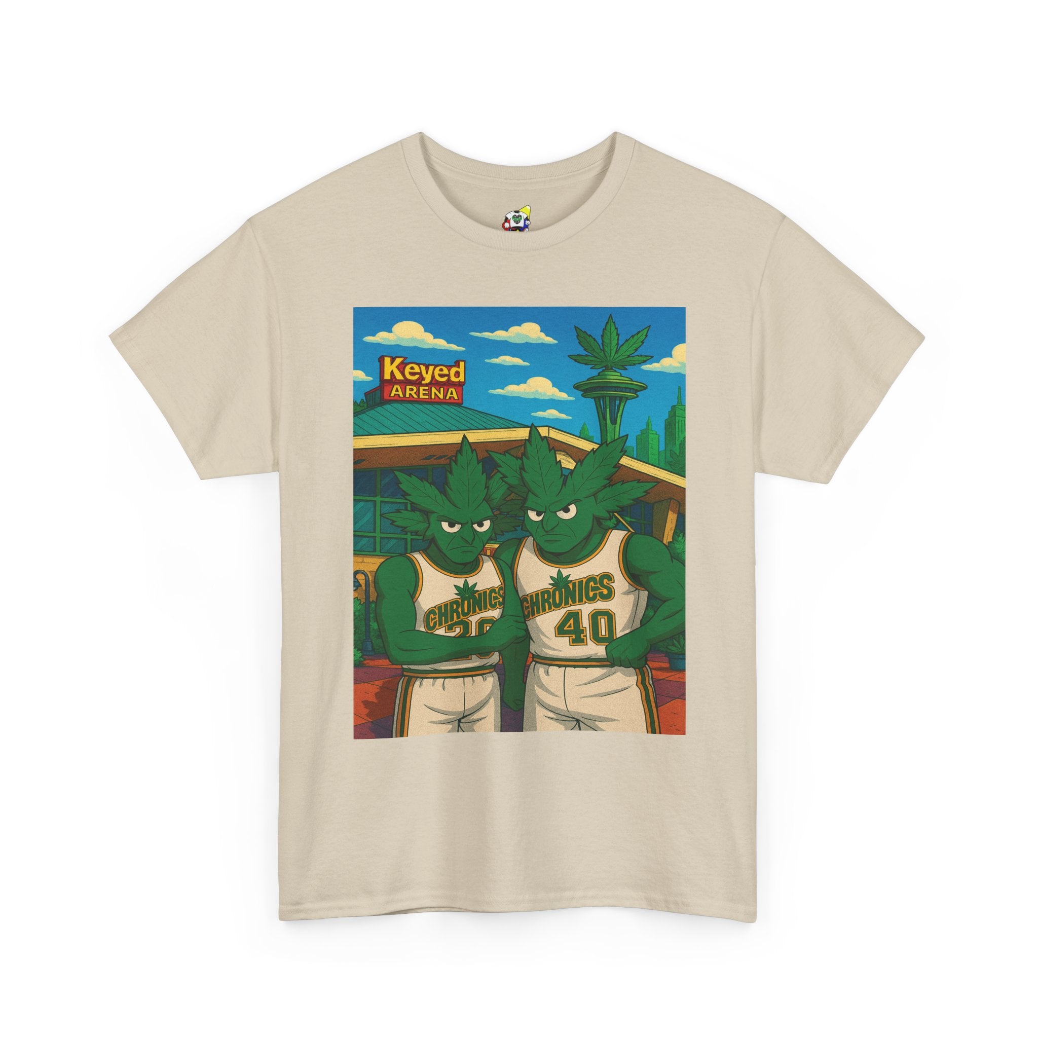 Men's Tee - Da Chronics Keyed Arena 420 Heavy Cotton T-Shirt