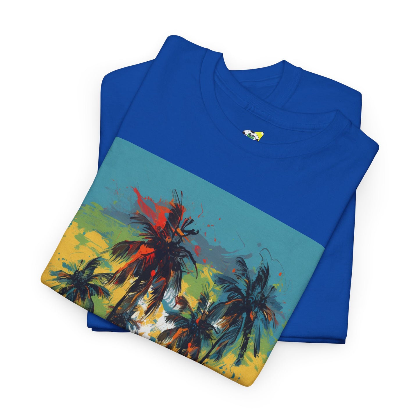 Men's Tee - Caribbean Vibes Sunset #2 Heavy Cotton T-Shirt