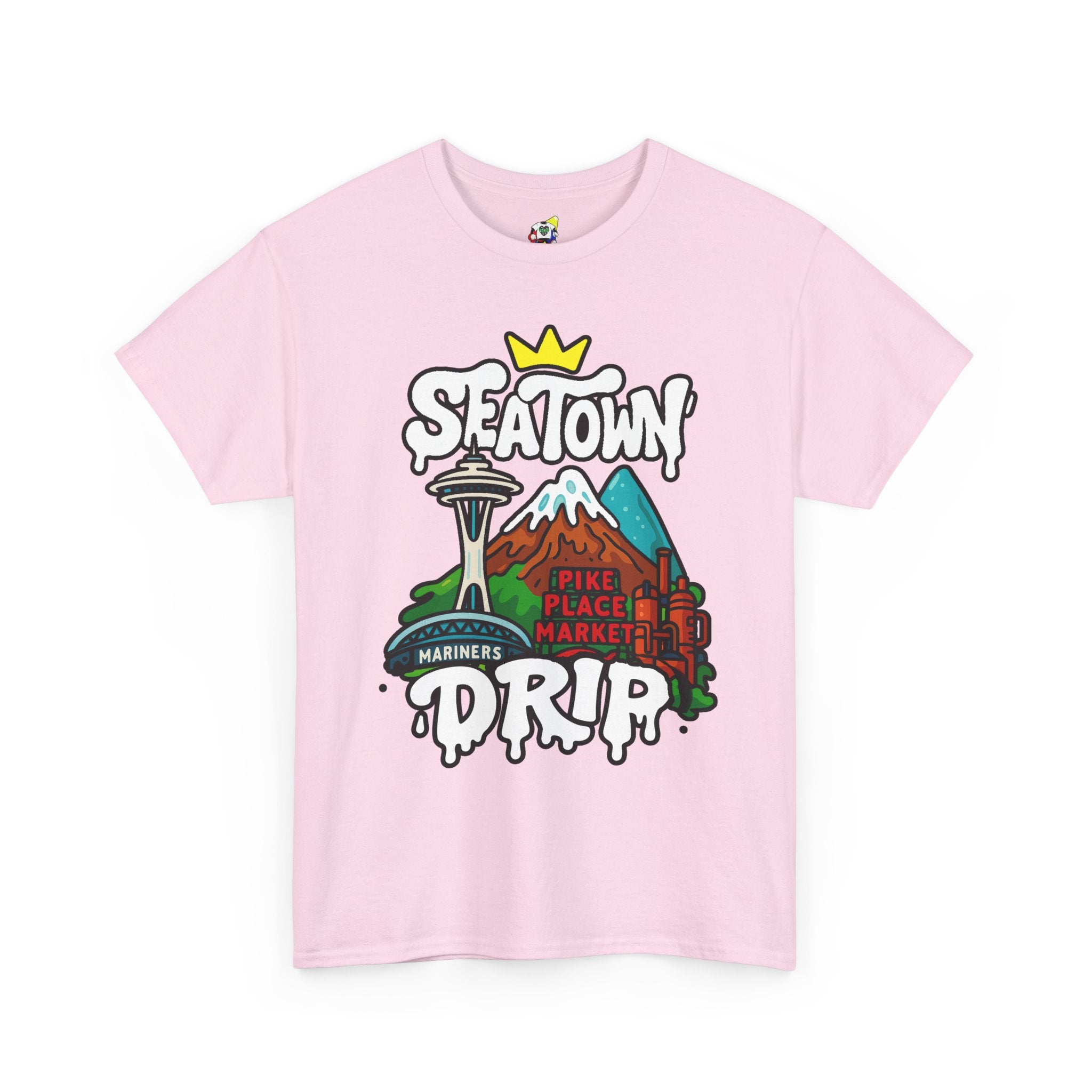 Men's Tee - SEA Town Drip Heavy Cotton T-Shirt