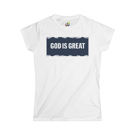 Women's Tee - Positive God Is Great Cotton T-Shirt