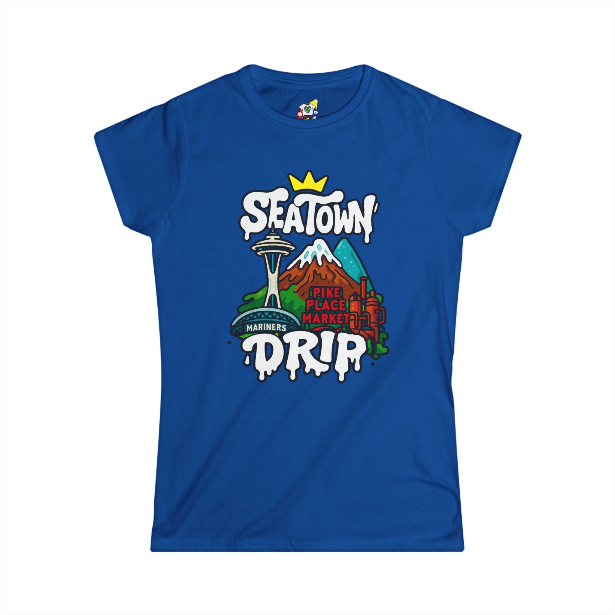 Women's Tee - SEA Town Drip Cotton T-Shirt