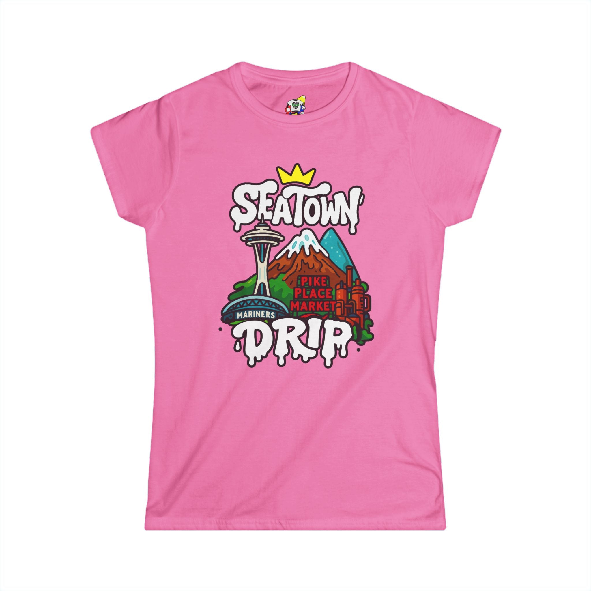 Women's Tee - SEA Town Drip Cotton T-Shirt