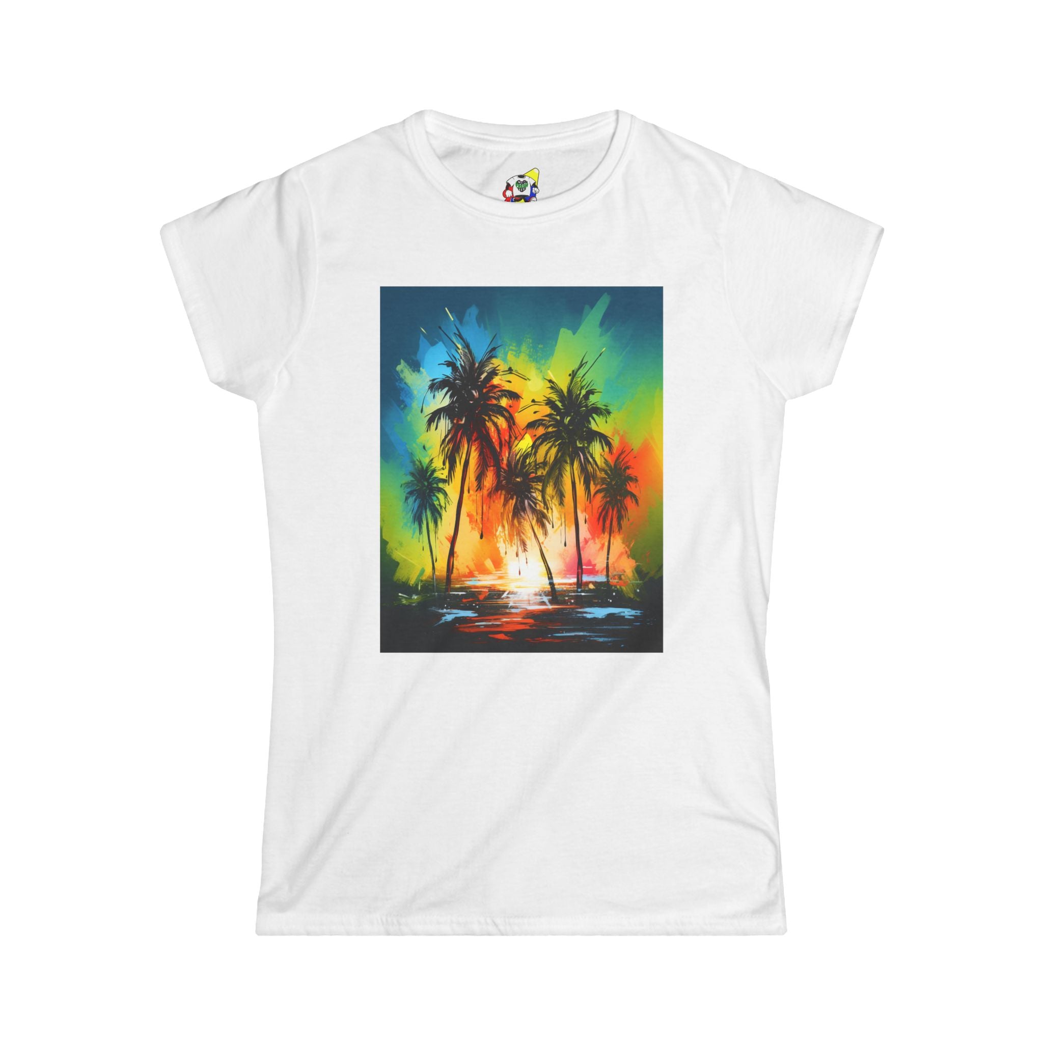 Women's Tee - Caribbean Vibes Sunset #1 Cotton T-Shirt