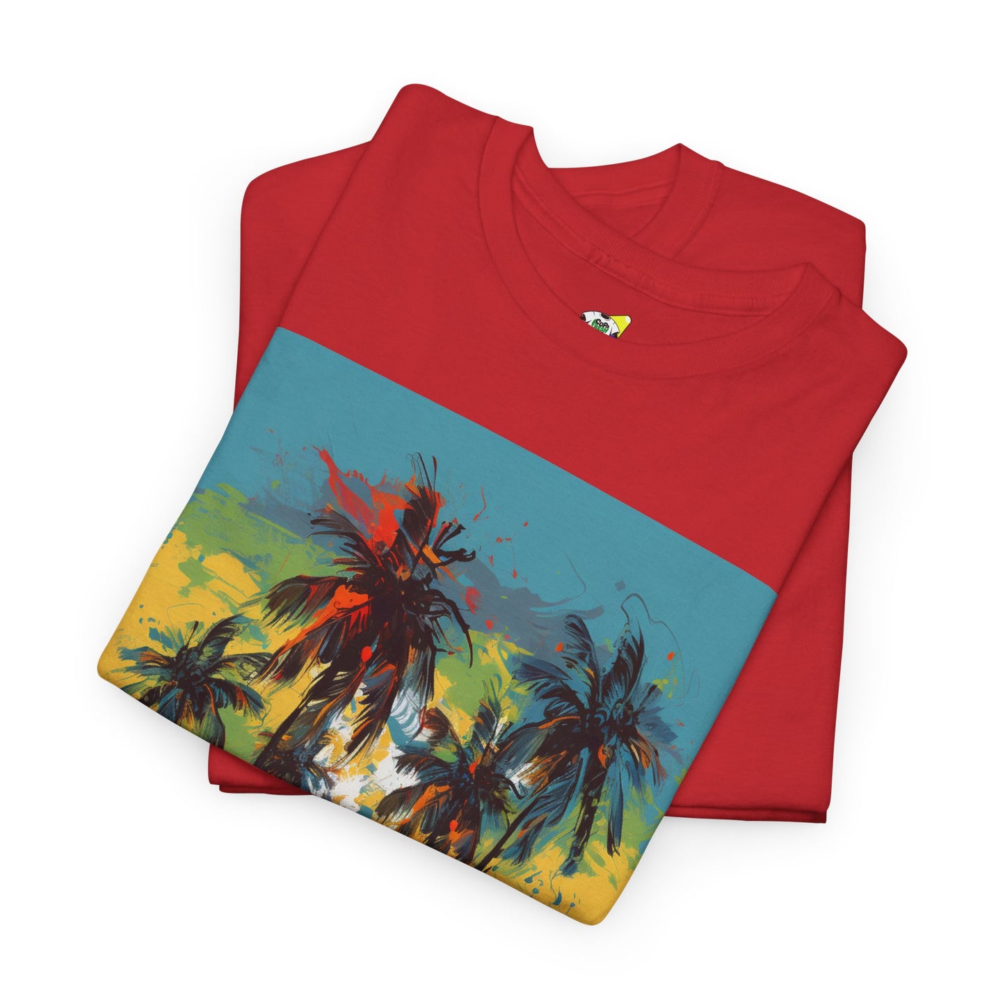 Men's Tee - Caribbean Vibes Sunset #2 Heavy Cotton T-Shirt