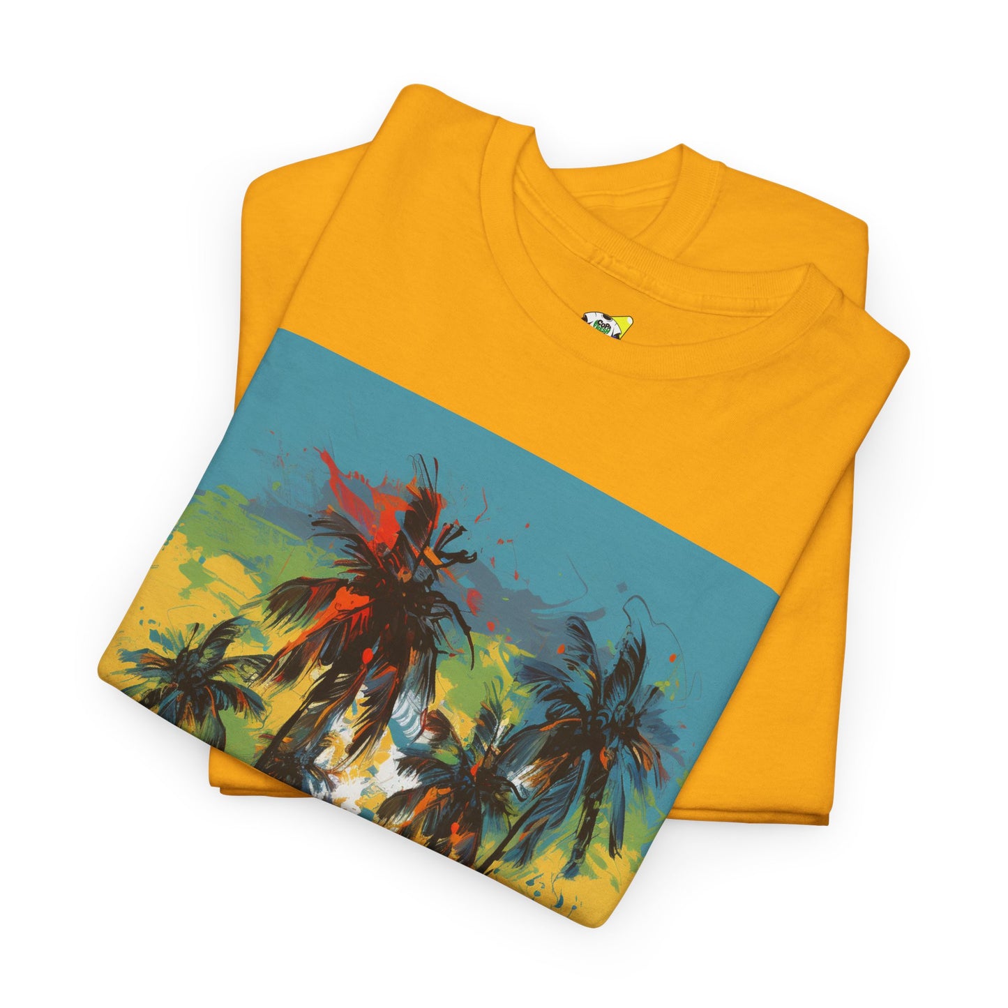 Men's Tee - Caribbean Vibes Sunset #2 Heavy Cotton T-Shirt