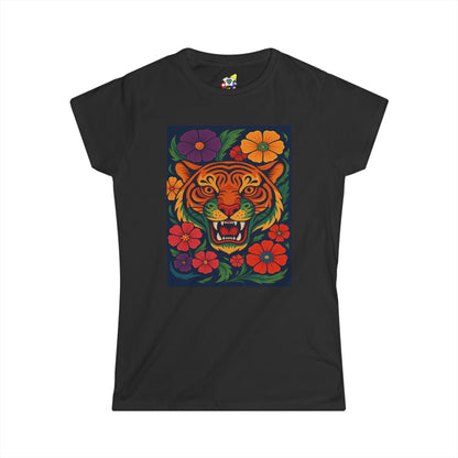 Women's Tee - Tiger Garden Cotton T-Shirt
