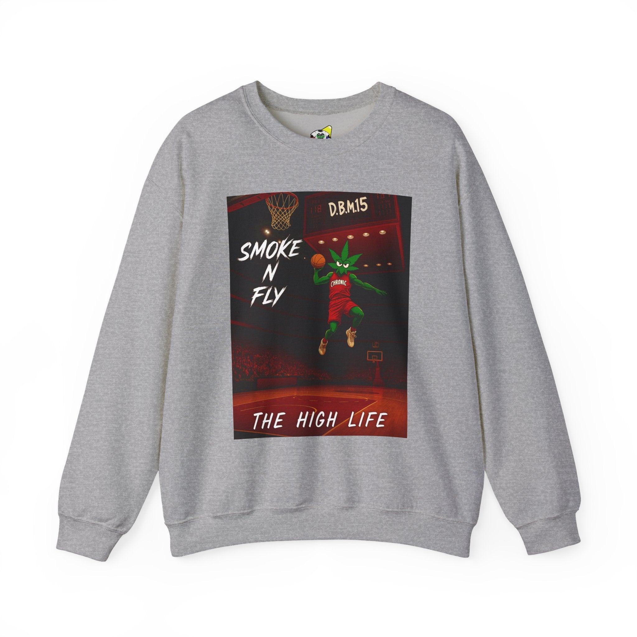 Men's Crewneck Sweatshirt - Smoke and Fly 420 High Life