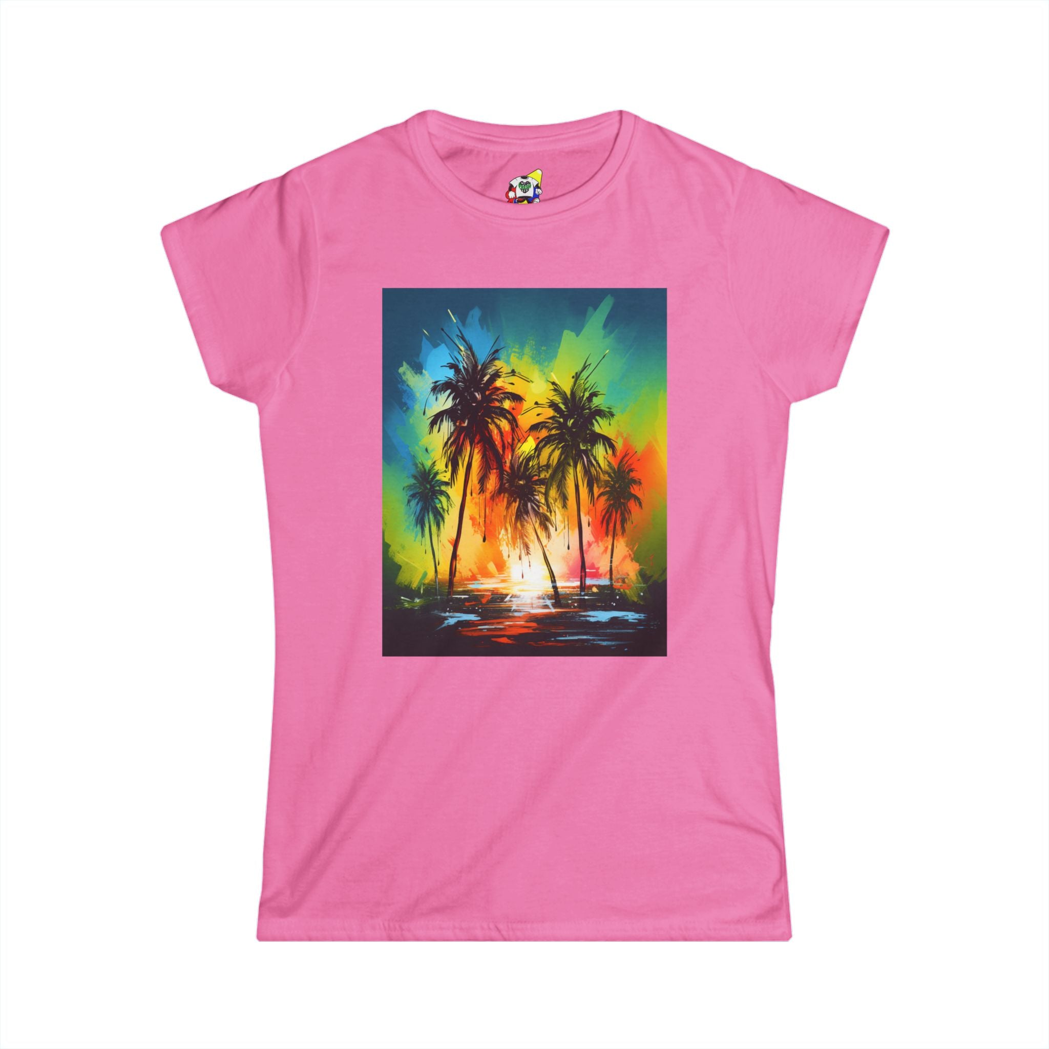 Women's Tee - Caribbean Vibes Sunset #1 Cotton T-Shirt