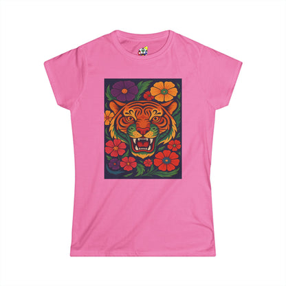 Women's Tee - Tiger Garden Cotton T-Shirt