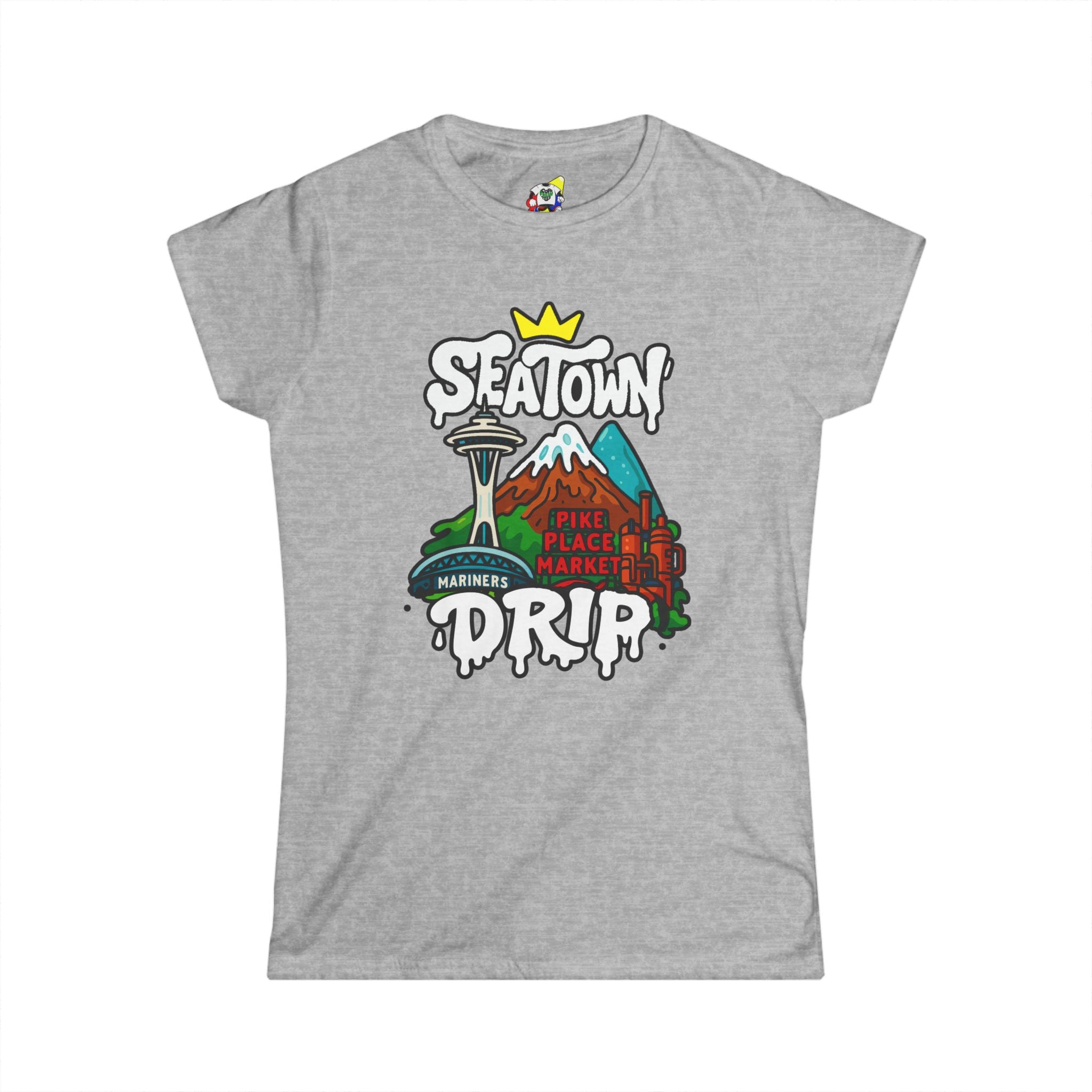 Women's Tee - SEA Town Drip Cotton T-Shirt