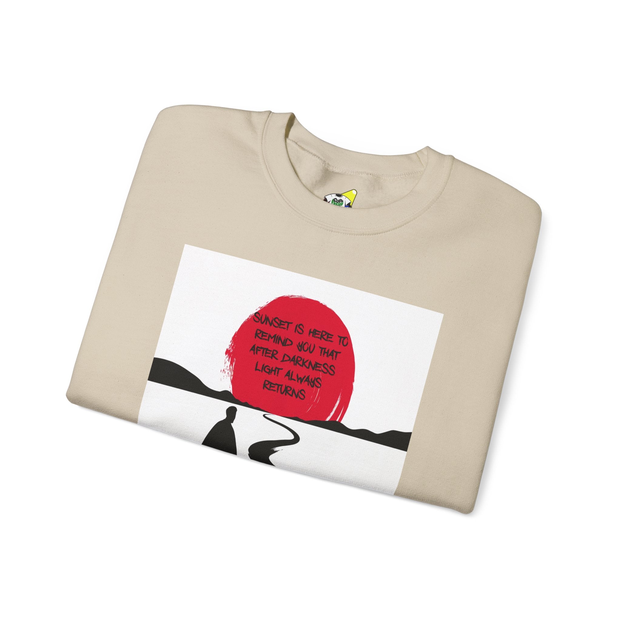 Men's Crewneck Sweatshirt - Positive Japanese Sunset