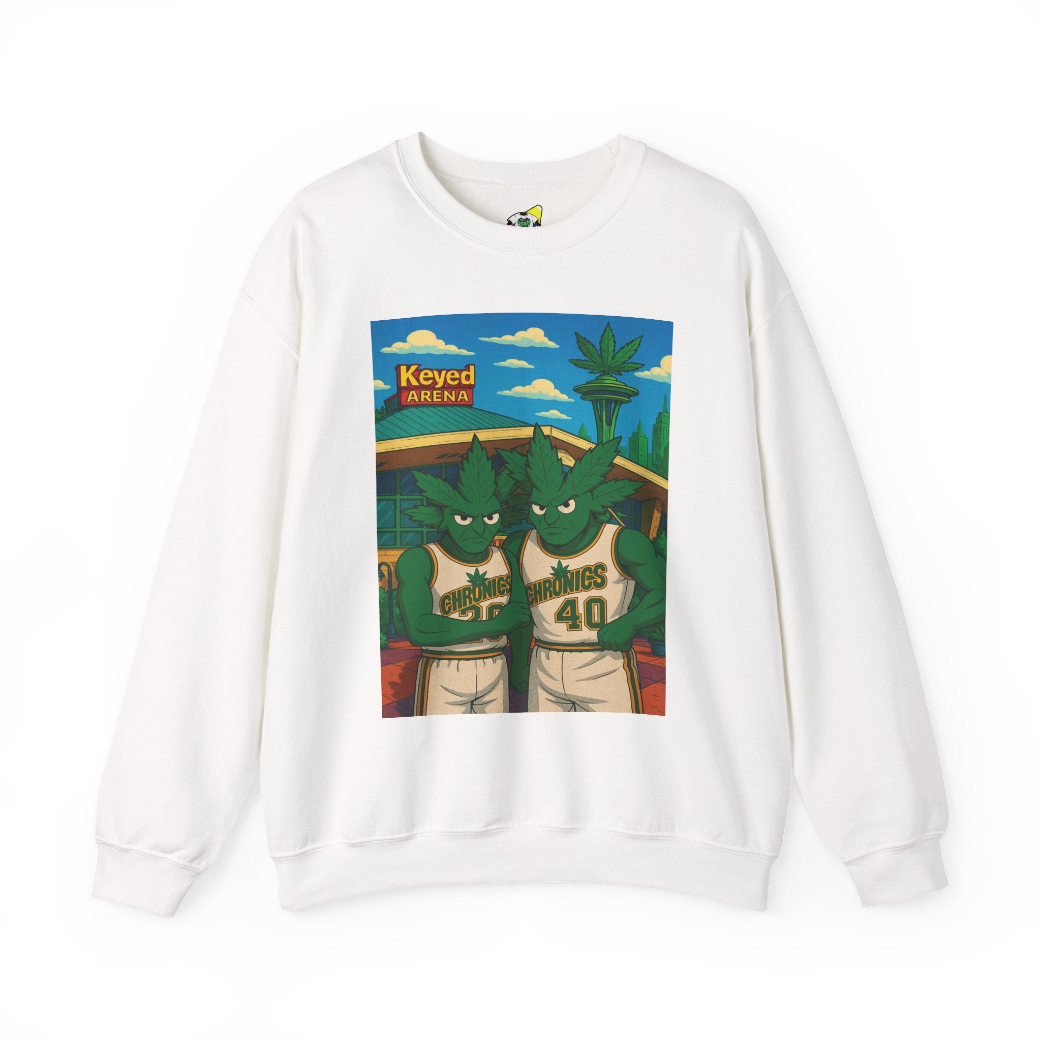 Men's Crewneck Sweatshirt - Da Chronics Keyed Arena 420