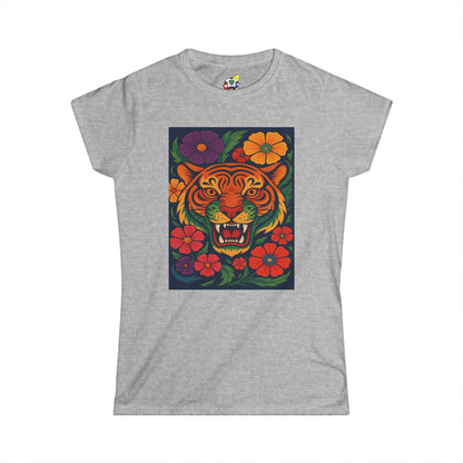Women's Tee - Tiger Garden Cotton T-Shirt
