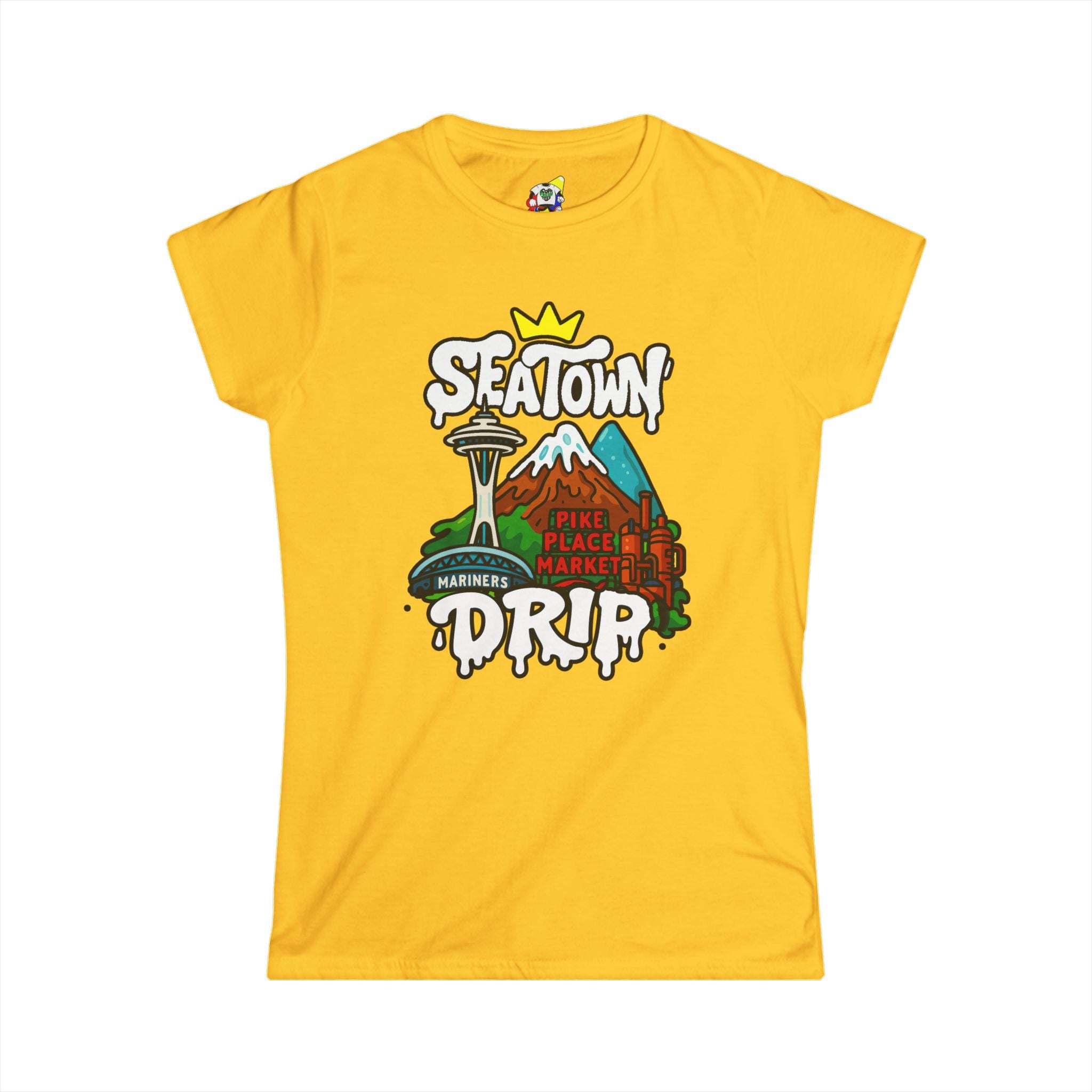 Women's Tee - SEA Town Drip Cotton T-Shirt