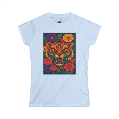 Women's Tee - Tiger Garden Cotton T-Shirt