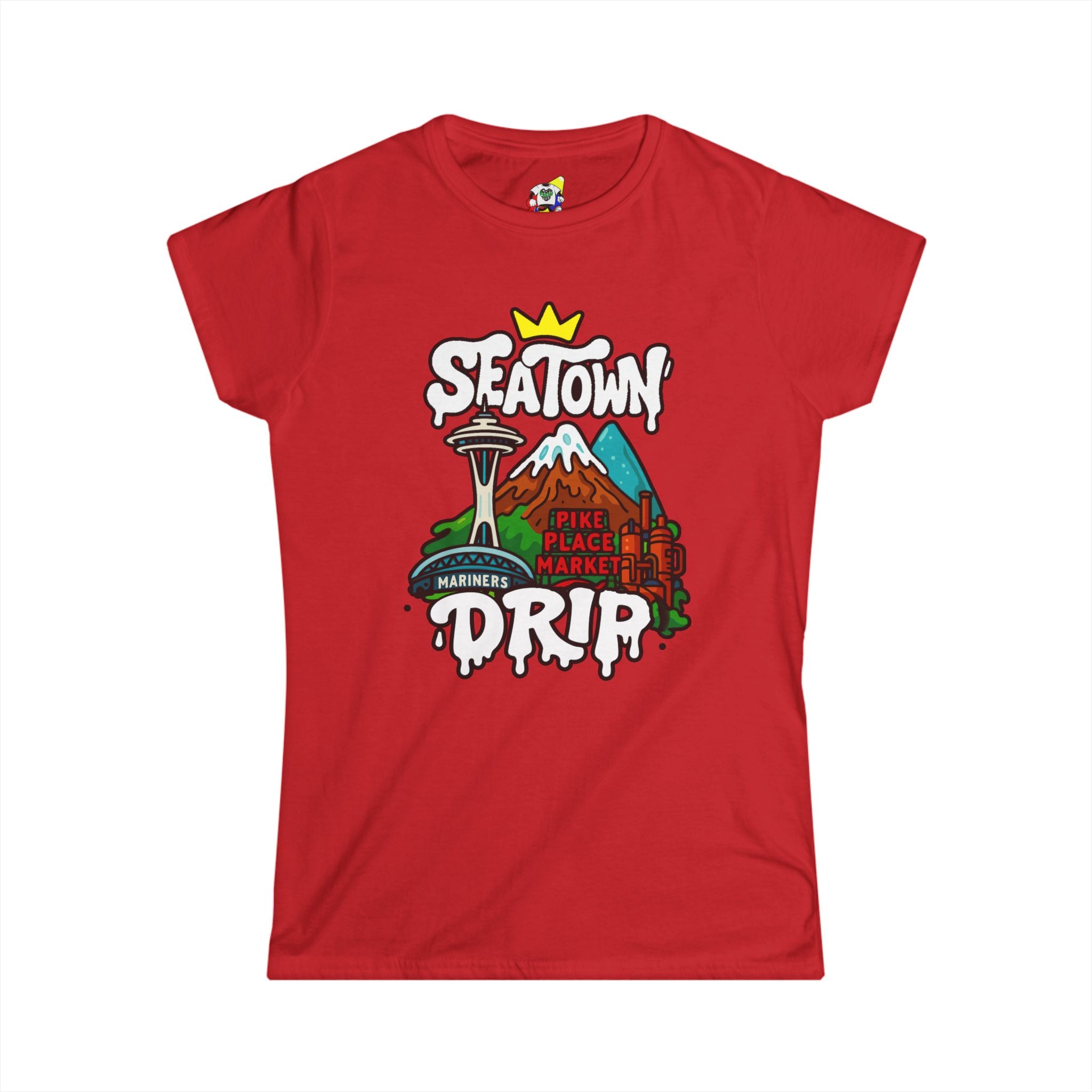 Women's Tee - SEA Town Drip Cotton T-Shirt