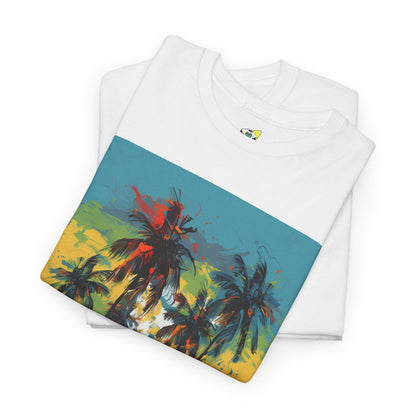 Men's Tee - Caribbean Vibes Sunset #2 Heavy Cotton T-Shirt
