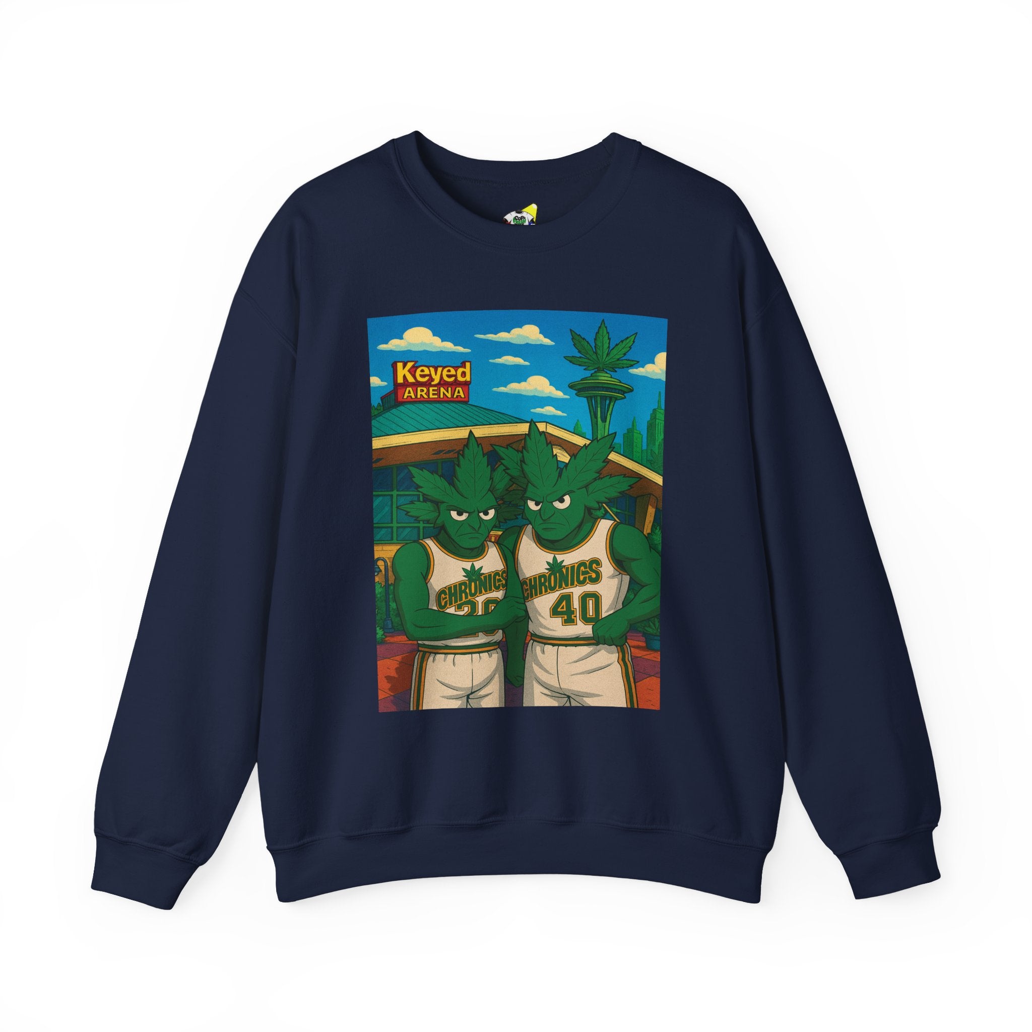 Men's Crewneck Sweatshirt - Da Chronics Keyed Arena 420