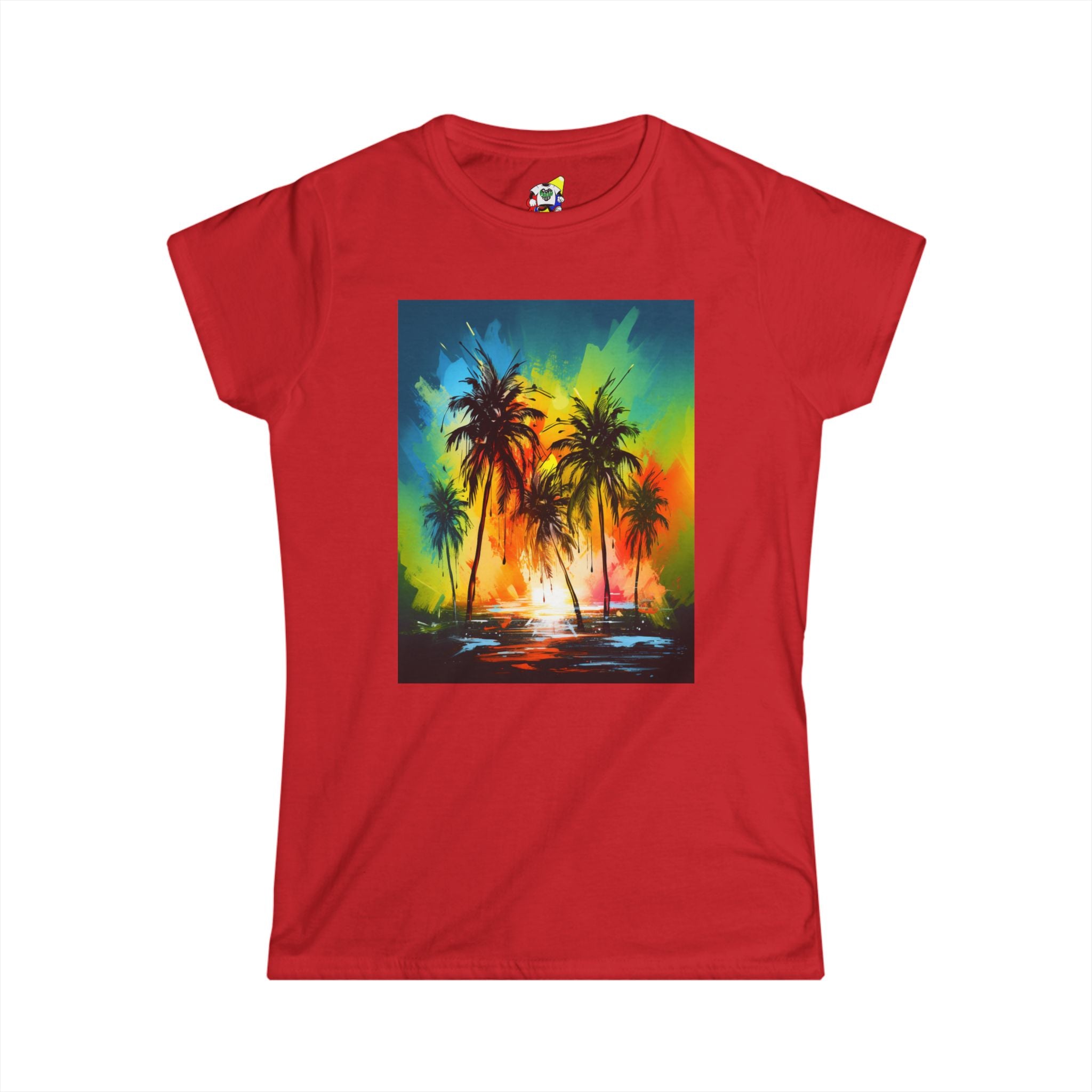 Women's Tee - Caribbean Vibes Sunset #1 Cotton T-Shirt