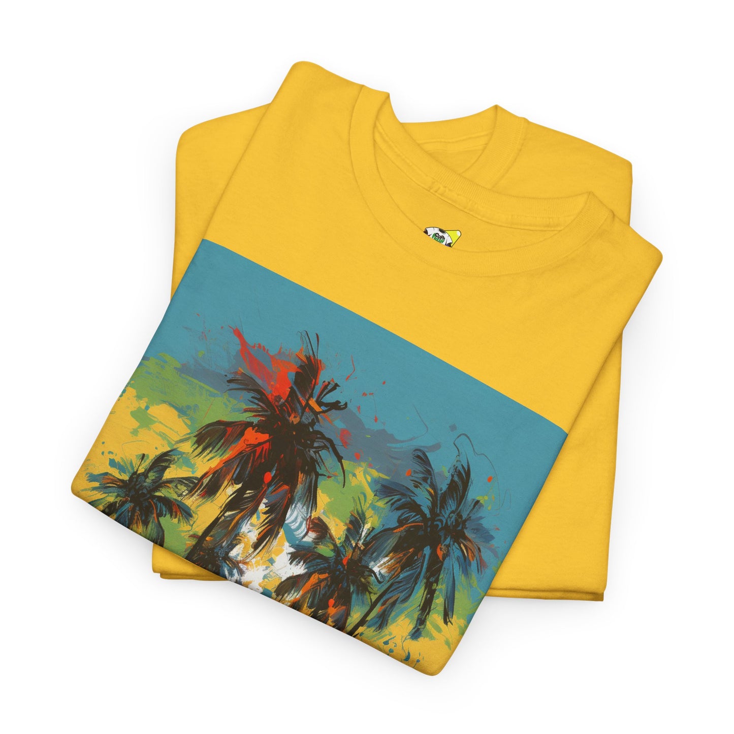Men's Tee - Caribbean Vibes Sunset #2 Heavy Cotton T-Shirt