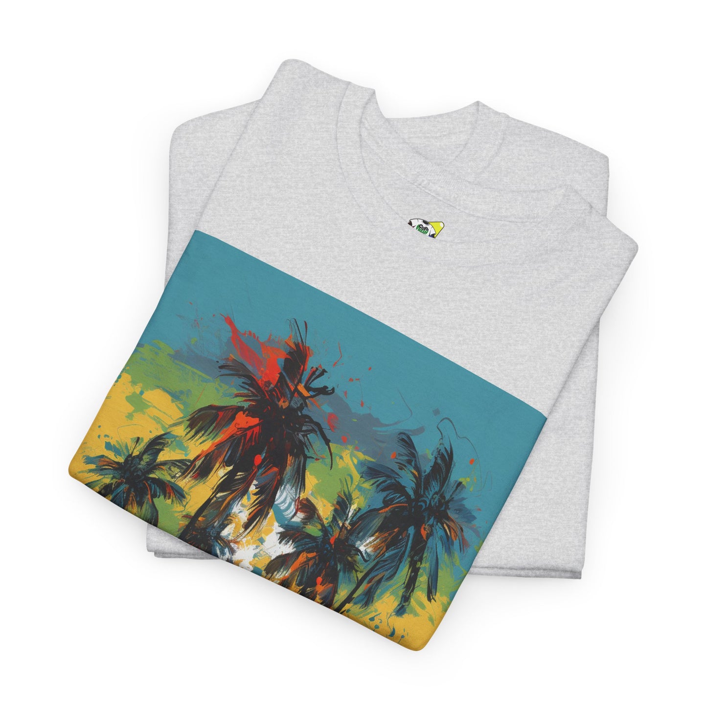 Men's Tee - Caribbean Vibes Sunset #2 Heavy Cotton T-Shirt