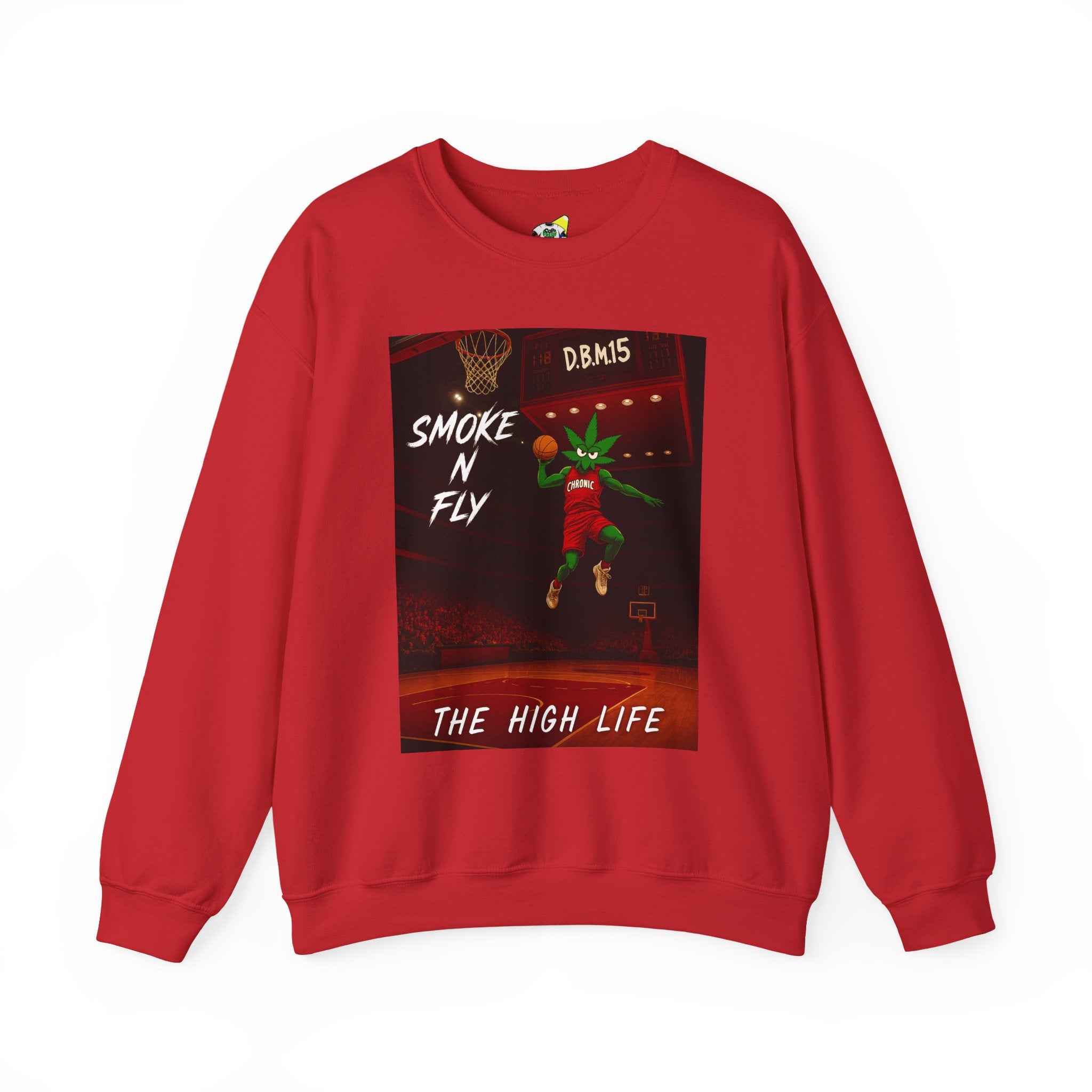Men's Crewneck Sweatshirt - Smoke and Fly 420 High Life