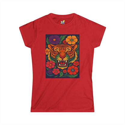 Women's Tee - Tiger Garden Cotton T-Shirt