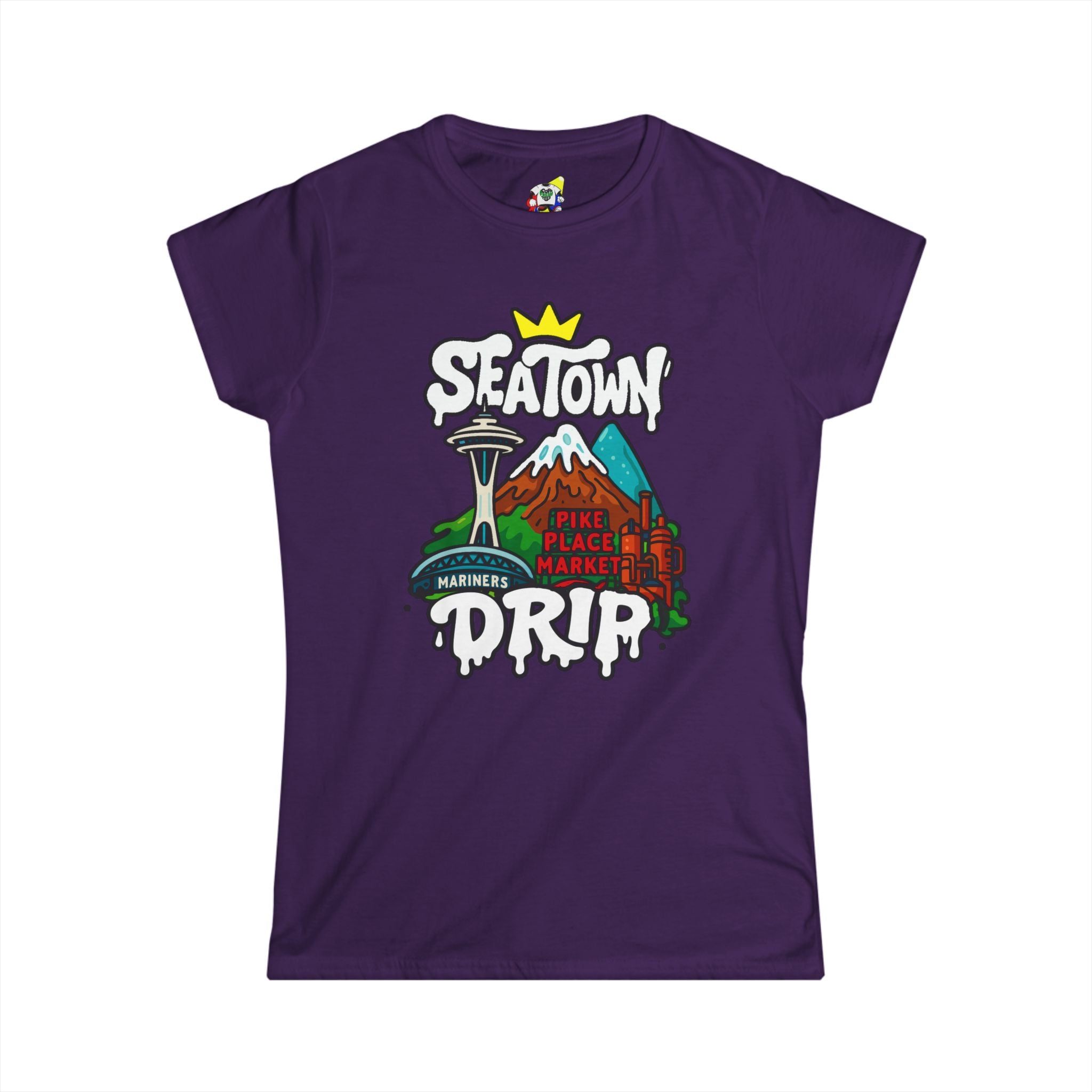 Women's Tee - SEA Town Drip Cotton T-Shirt
