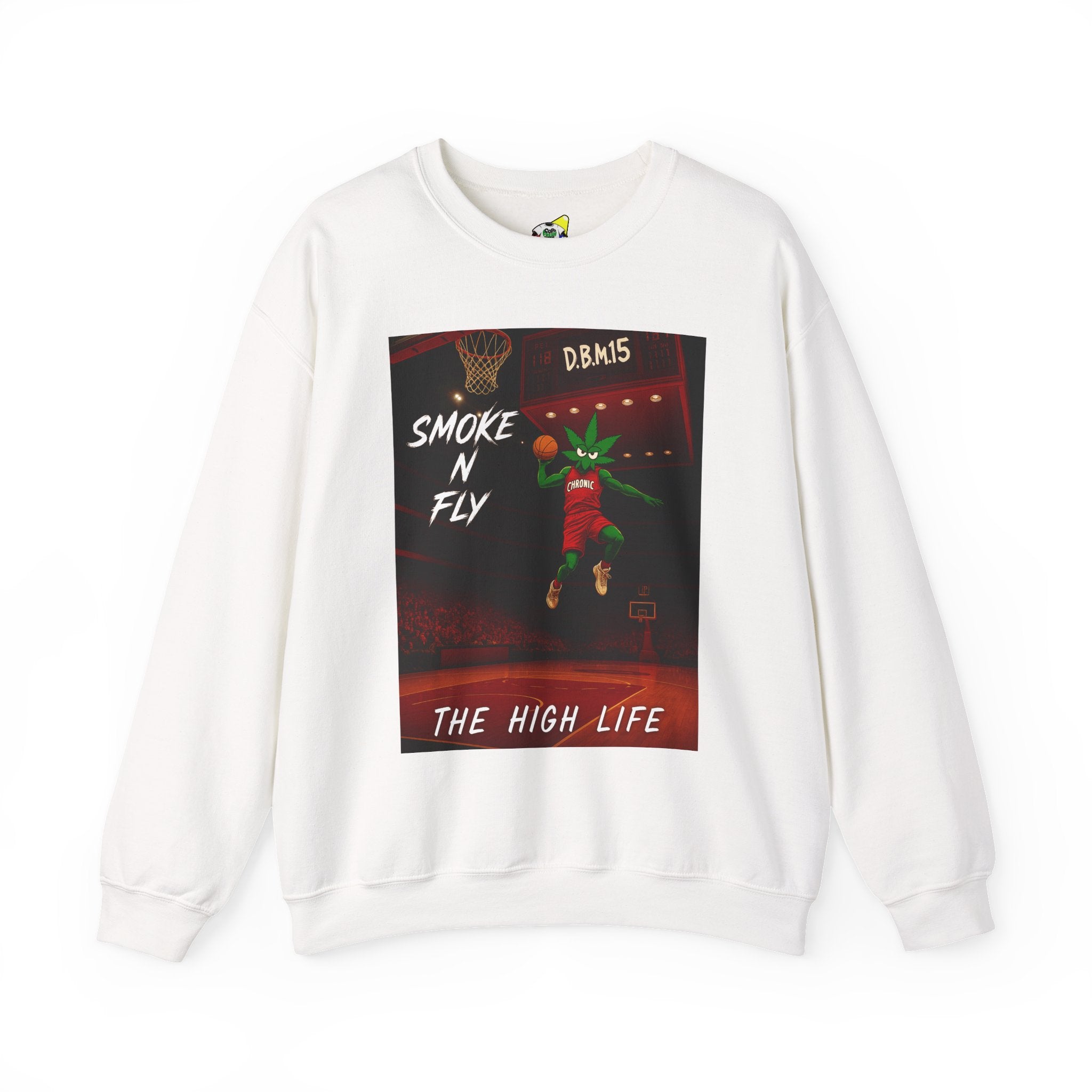 Men's Crewneck Sweatshirt - Smoke and Fly 420 High Life