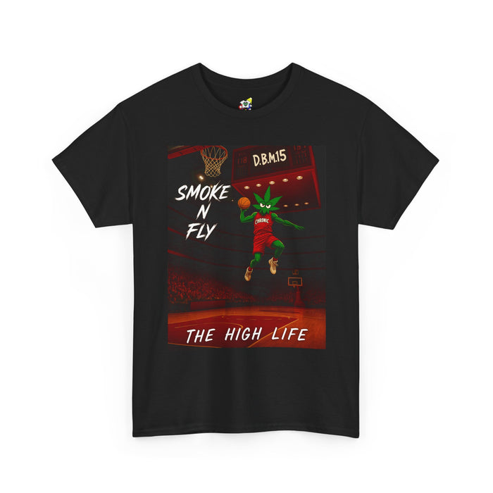 Men's Tee - Smoke and Fly 420 High Life Heavy Cotton T-Shirt