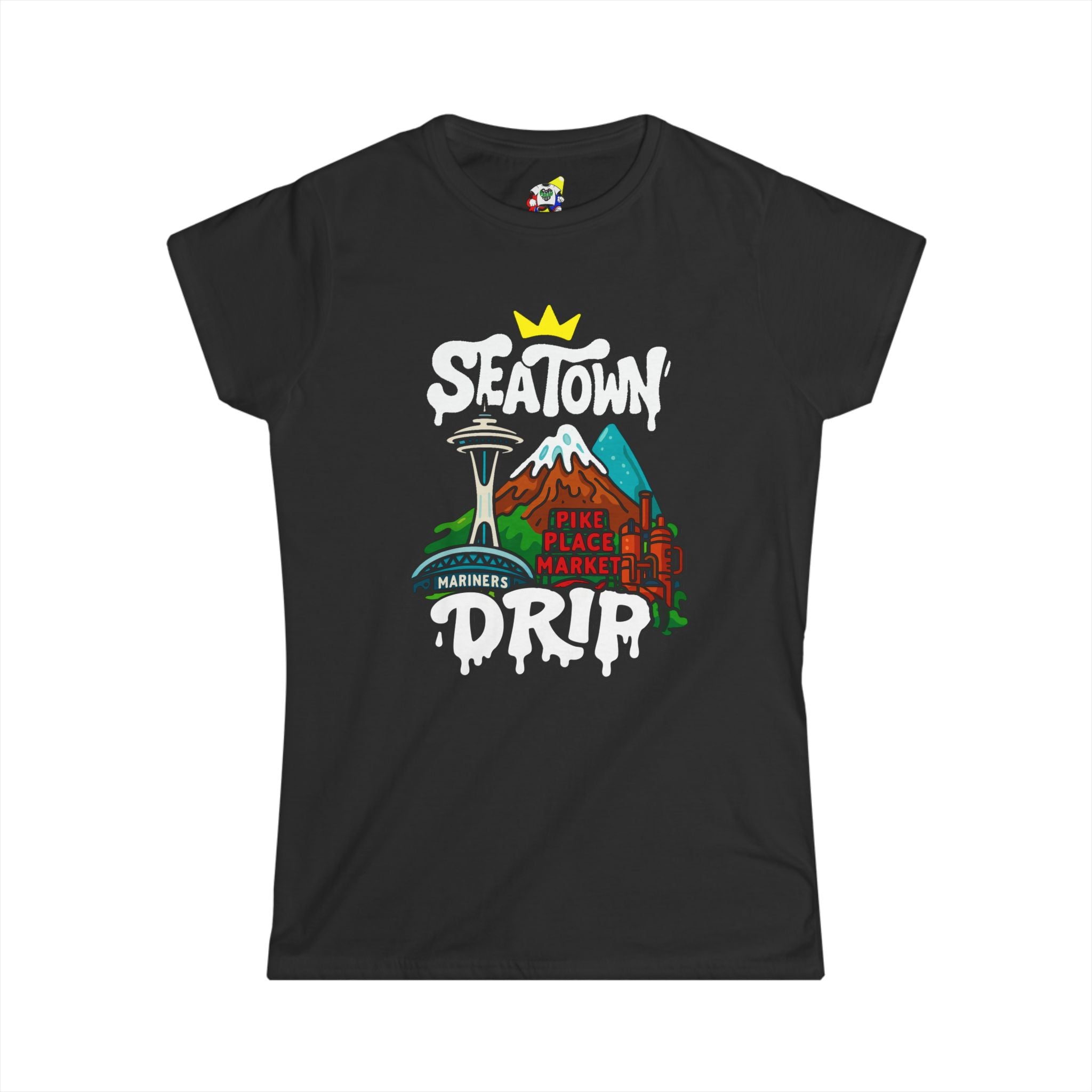 Women's Tee - SEA Town Drip Cotton T-Shirt