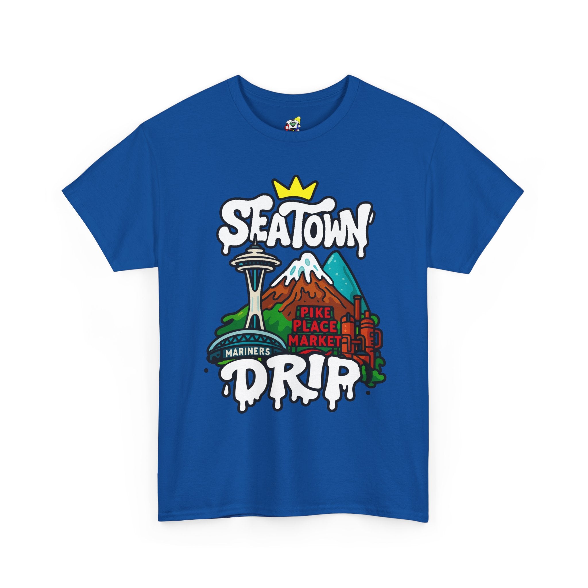 Men's Tee - SEA Town Drip Heavy Cotton T-Shirt
