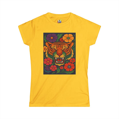Women's Tee - Tiger Garden Cotton T-Shirt